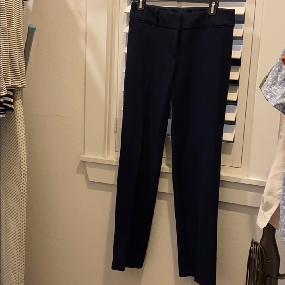 Loft navy wide leg trouser